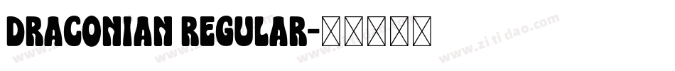 Draconian Regular字体转换